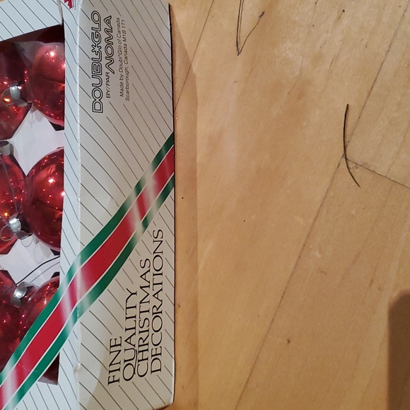 Doublglo Vintage Red Glass Ball Ornaments 2.25in - Picture 2 of 2